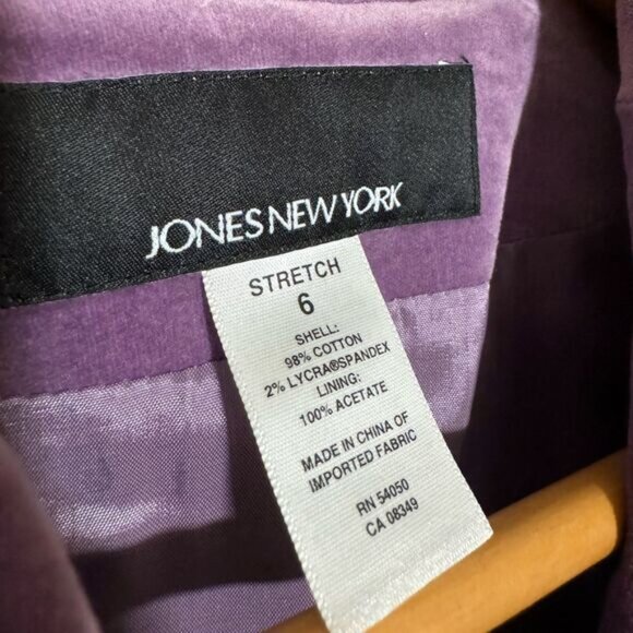 Lilac Jones New York Velour Blazer Size 6 EUC - Picture 5 of 5